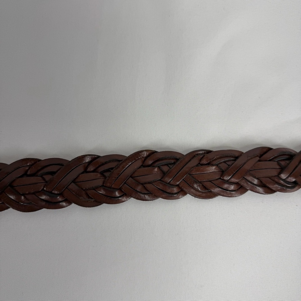 Vintage Coach Women’s Size Large Brown Braided Leather Belt - Picture 5 of 12